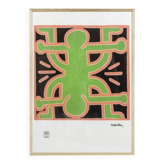 Keith Haring. Sérigraphie en couleurs numérotée. Années 1990.