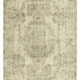 Handmade Distressed Oriental Beige Carpet 163 cm x 281 cm - 38904