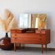 Vintage teak hairdresser Avalon – mid-century Scandinavian design