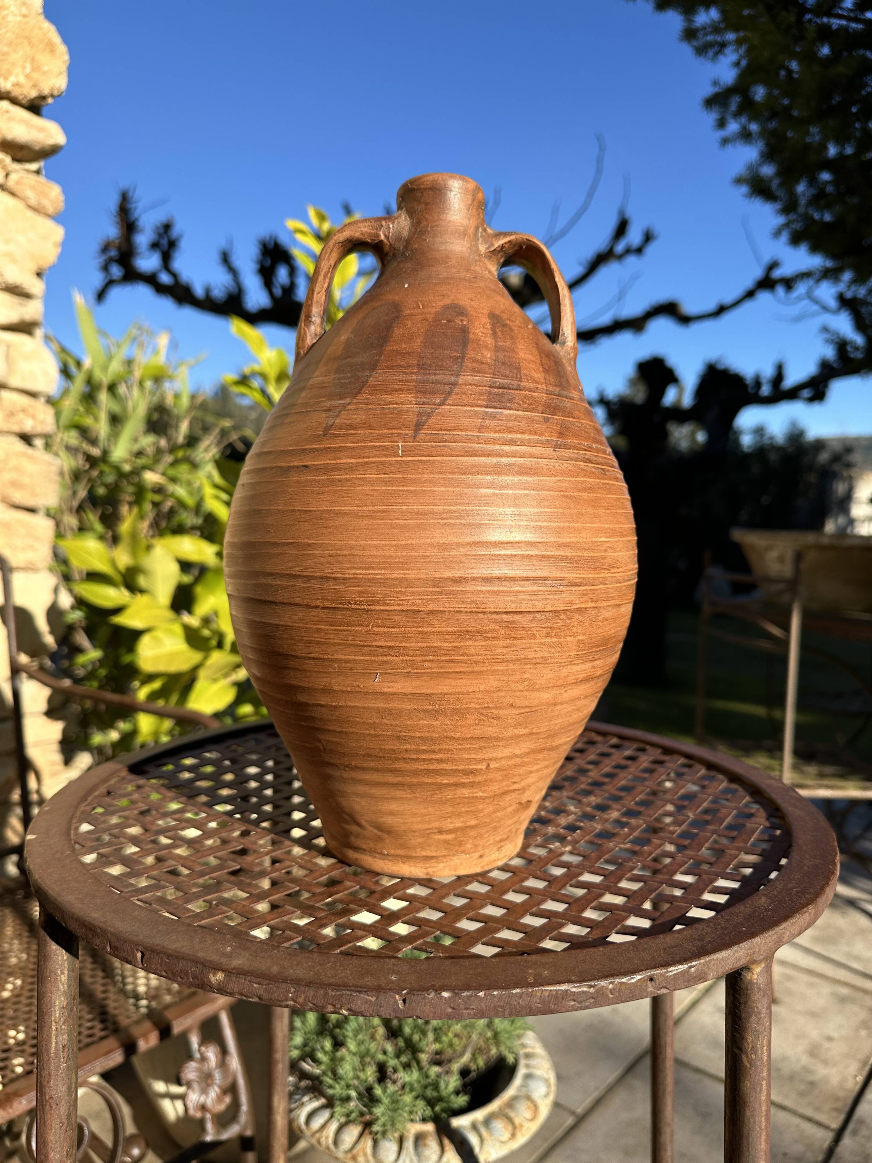Ancient 19th-century terracotta jug