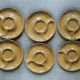 6 artichoke plates Barbotine Gien