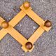 Extendable vintage coat rack in pine
