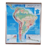 Ancienne carte MDI Amérique du Sud-Océanie.