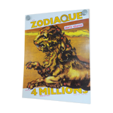 Original National Lottery Lion Zodiac Poster