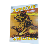 Affiche originale loterie nationale zodiaque  lion