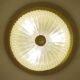 Large vintage ceiling lamp, glass and brass 60s