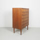 Commode danoise en teck, années 1960