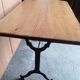 110cm bistro table with solid wood top