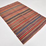 5x7 Rug For Living Room, Handwoven Vintage Kilim Rug, 140x214Cm
