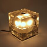 Alessandro Mendini “Cubosfera” Table Lamp Metal Crome Glass 1968 Italy