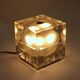 Alessandro Mendini “Cubosfera” Table Lamp Metal Crome Glass 1968 Italy