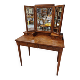 Burl walnut dressing table