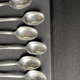 6 Christofle America teaspoons numbered George V