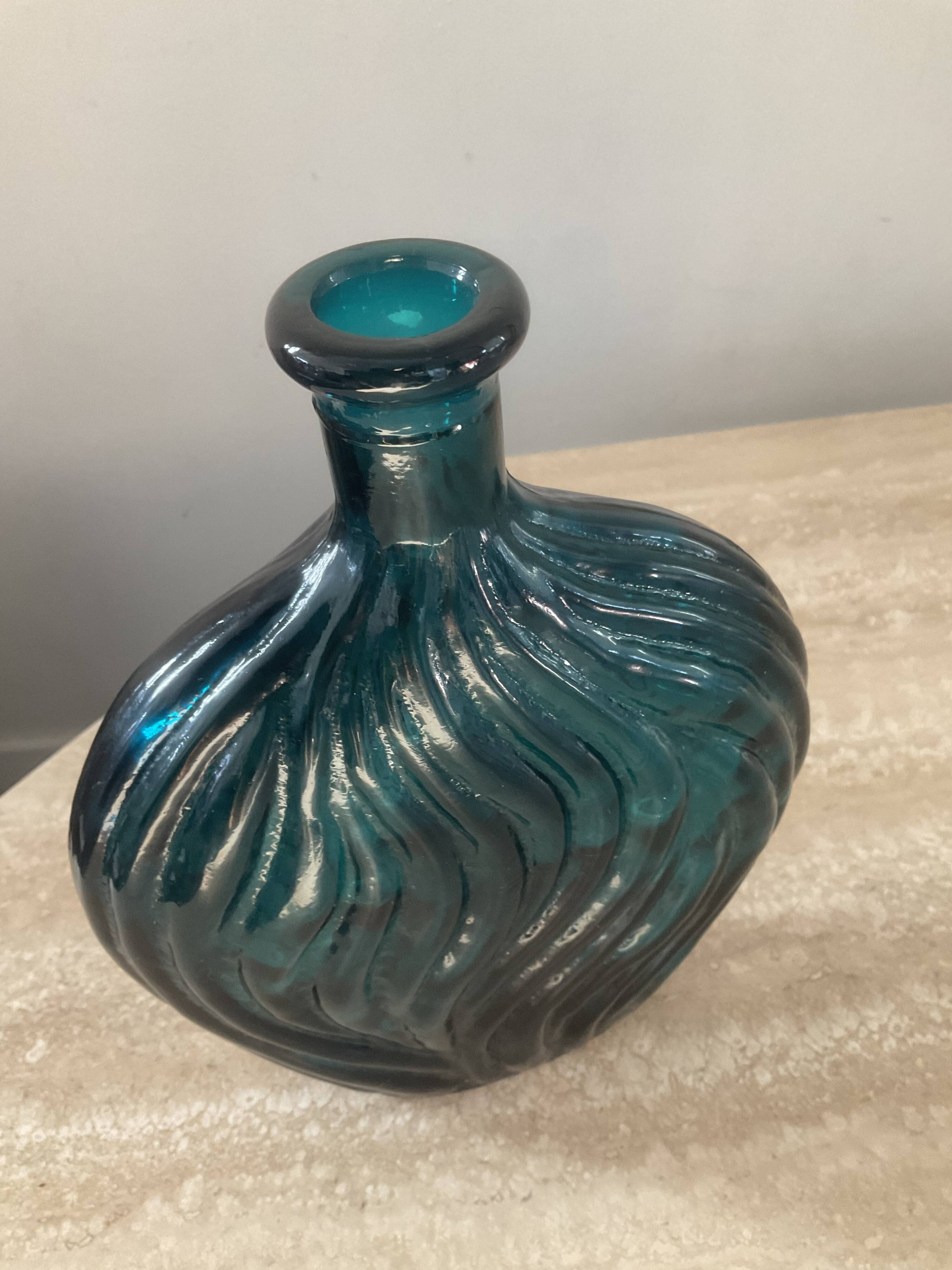 Vintage pressed glass paste vase