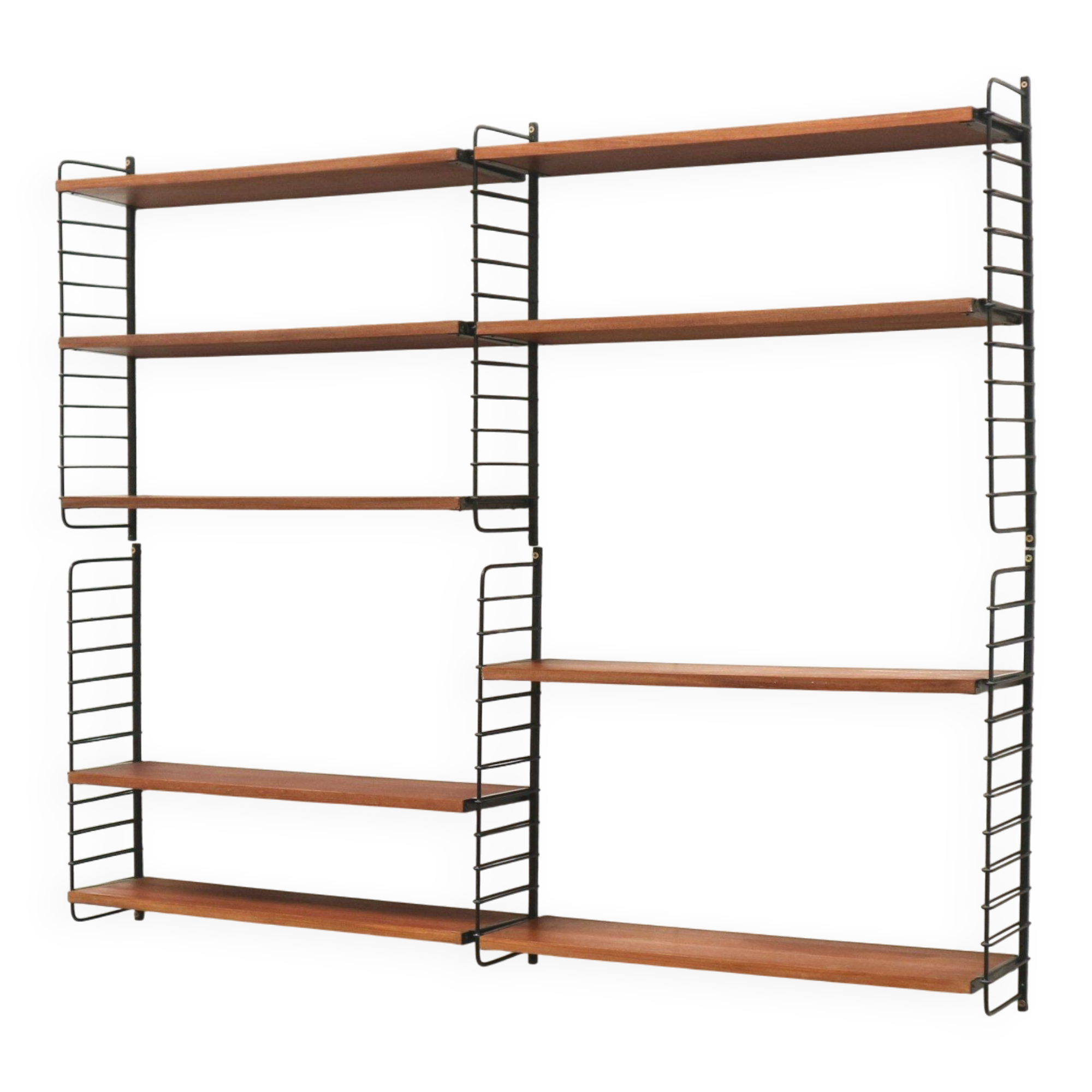 Vintage wall shelf designed by A.D. Dekker for Tomado in the 1960s