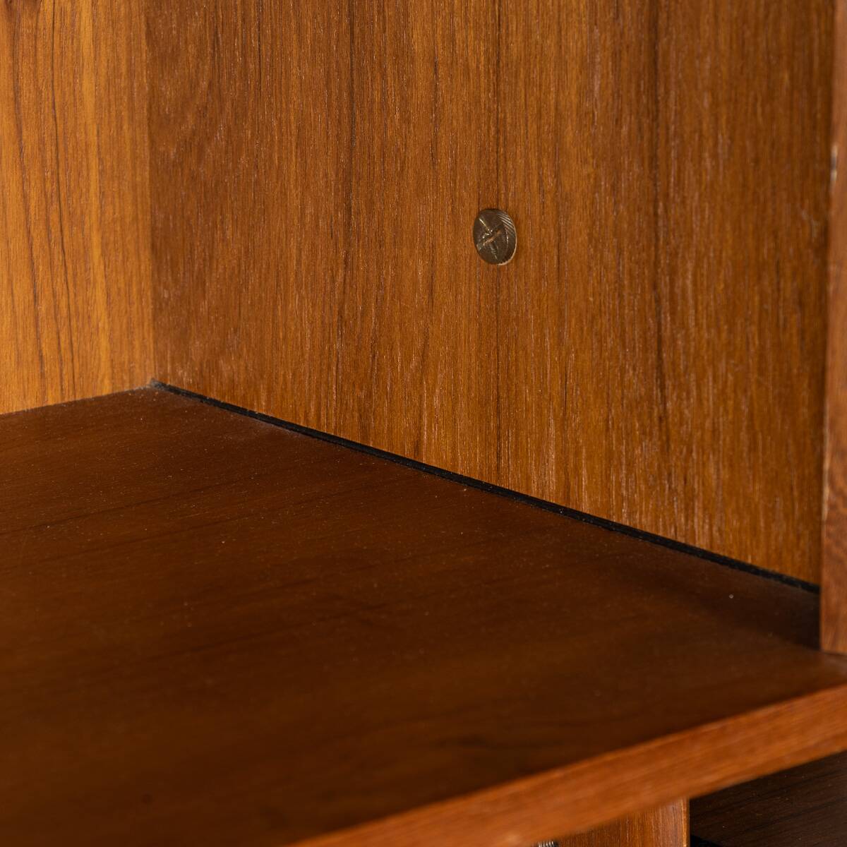 Vintage 20thc italian modular teak wall cabinet c.1960