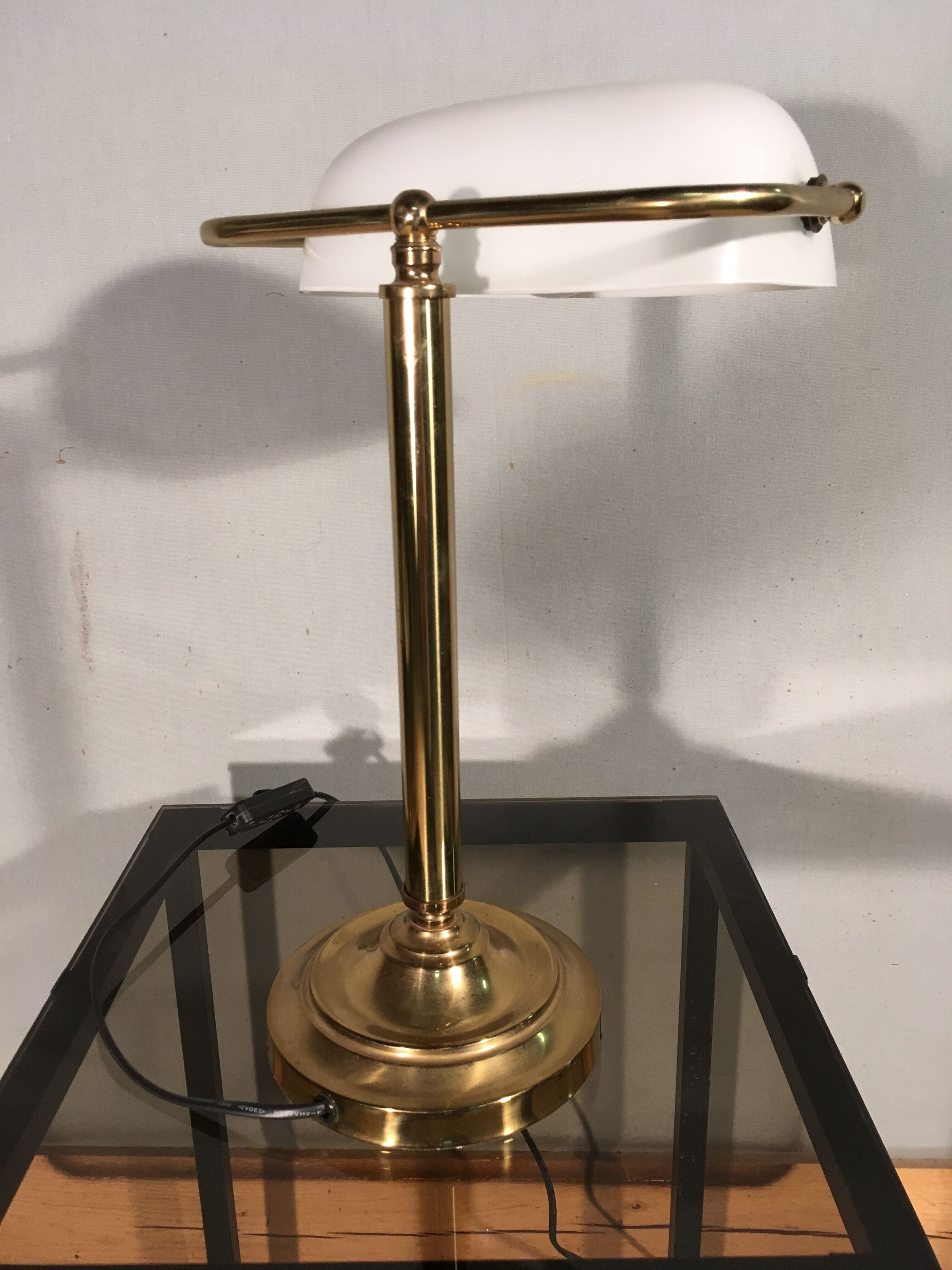 Lampe de bureau opaline