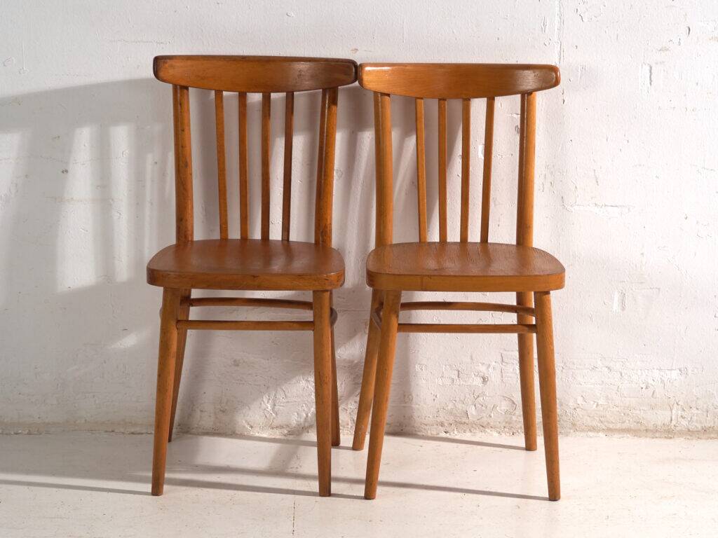 Antique bentwood chairs TON – Czechoslovakia, circa 1960 #9 – Set of 2 pieces