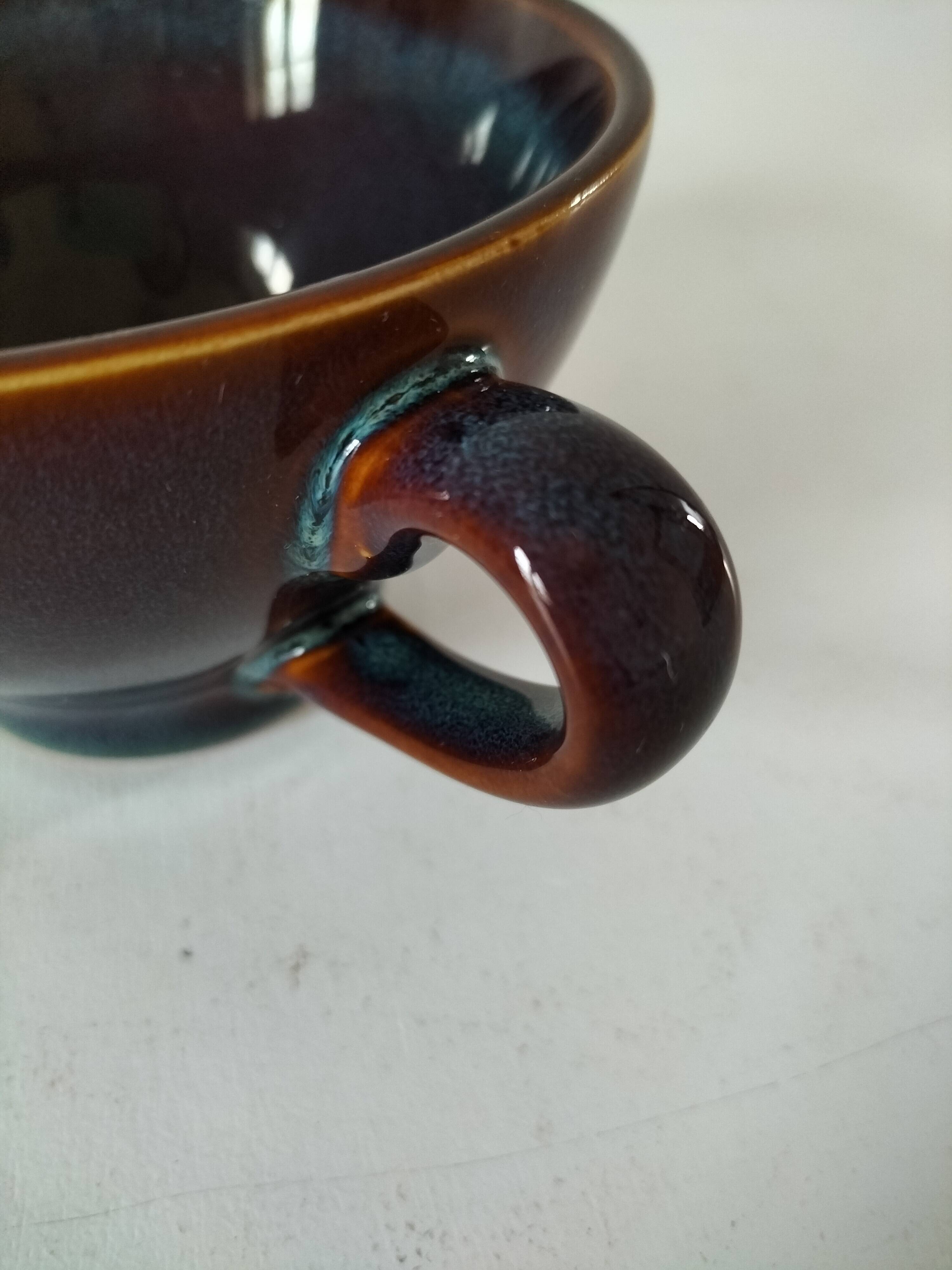 Speckled stoneware cup