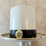 Hans-Agne Jakobsson AB, Markaryd - White Hat Lamp - Swedish design of the 1960s