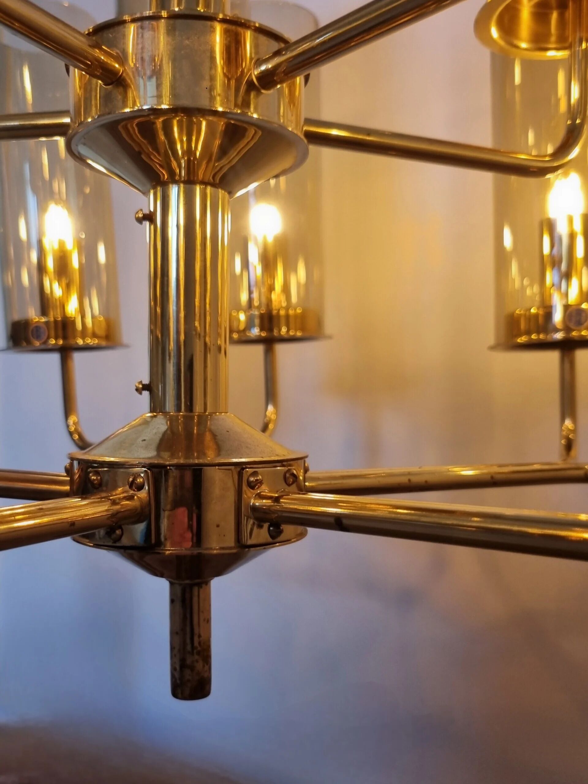 Chandelier model T434 by Hans Agne Jakobsson, Sweden 1960s