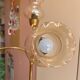 Floral floor lamp with 3 branches