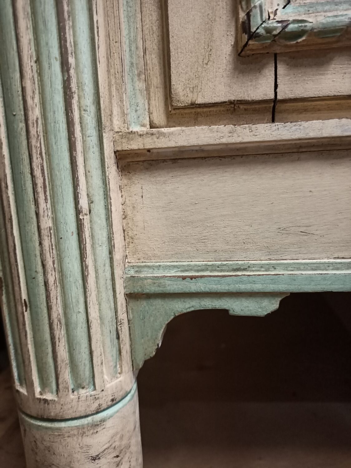 Old weathered Provencal buffet