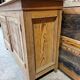 Old low sideboard in solid pitch pine