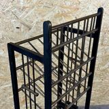 Magazine rack from Wiener Werkstätte Austria made of mahogany & brass around 1900