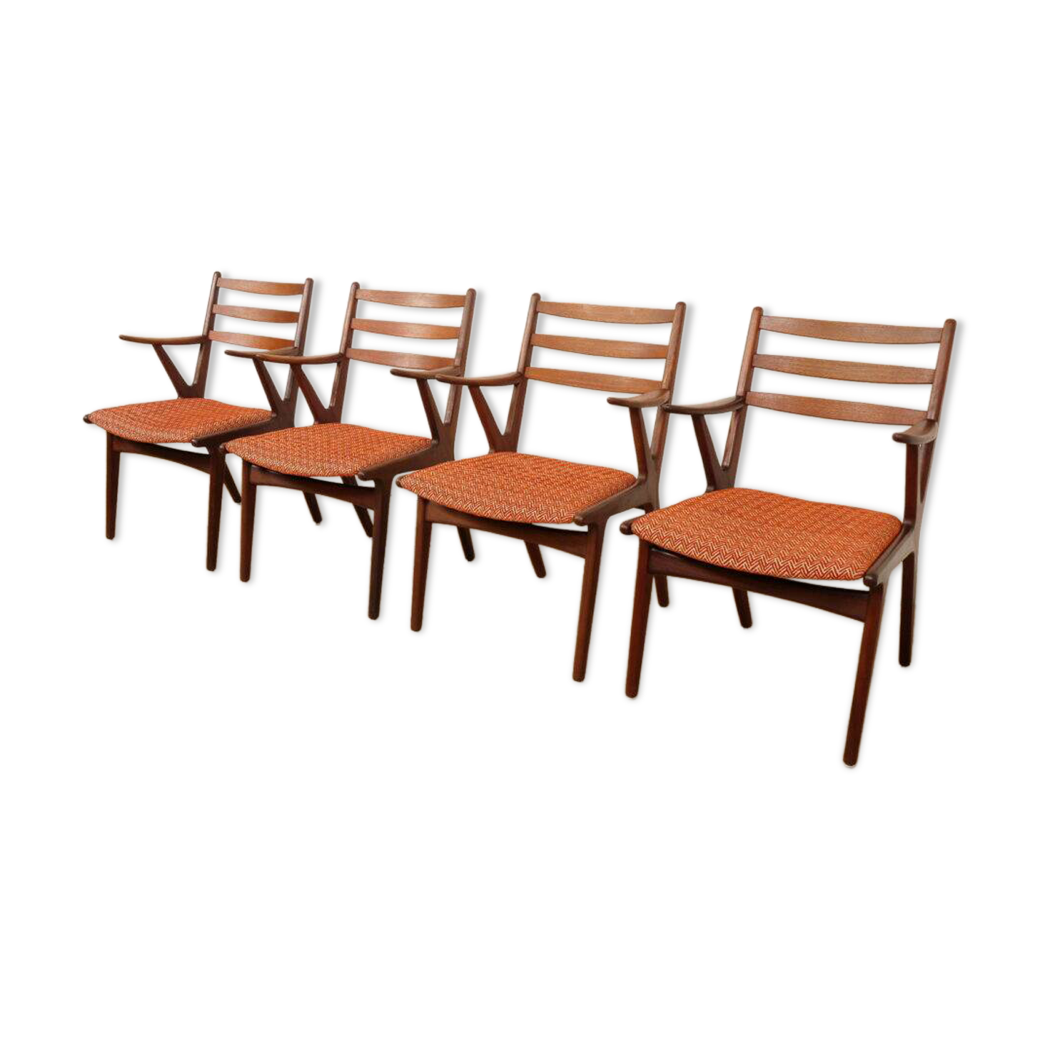 Set of 4 Danish teak dining chairs | 1960s