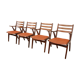 Set of 4 Danish teak dining chairs | 1960s