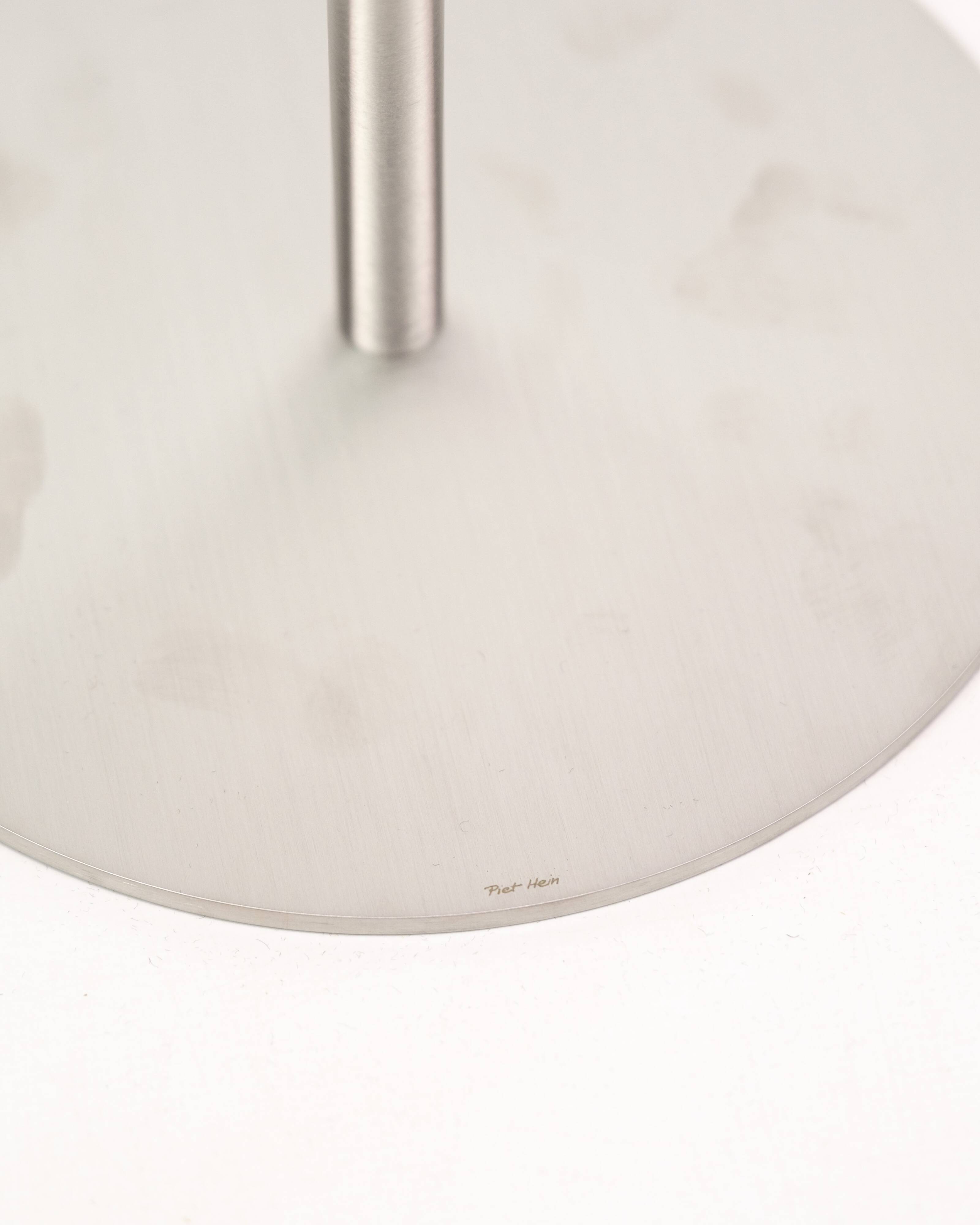 Saturn maxi candlestick made in stainless steel for peit hein