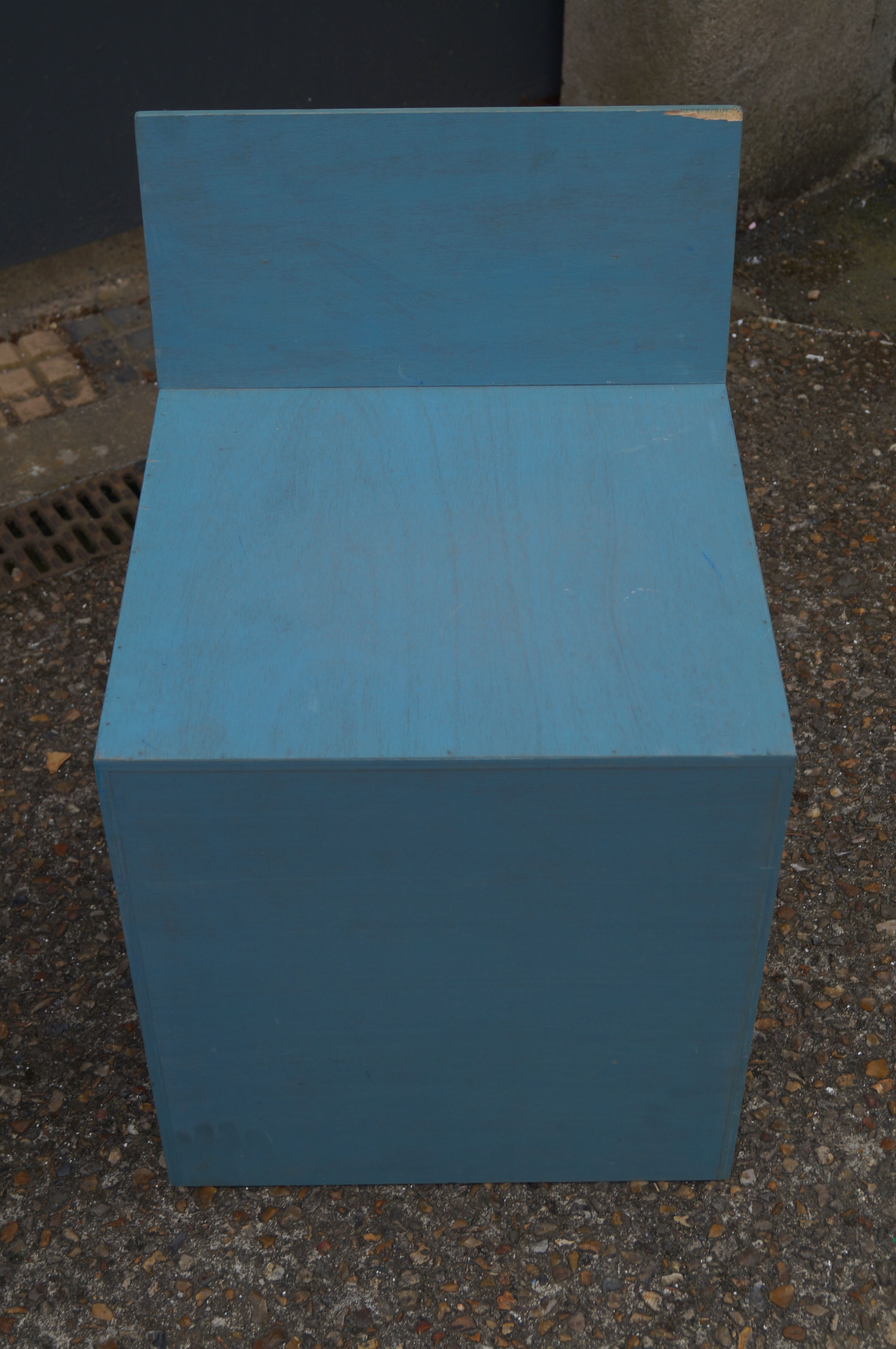 Pair of wooden armchairs design 1980