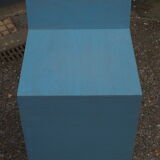 Pair of wooden armchairs design 1980