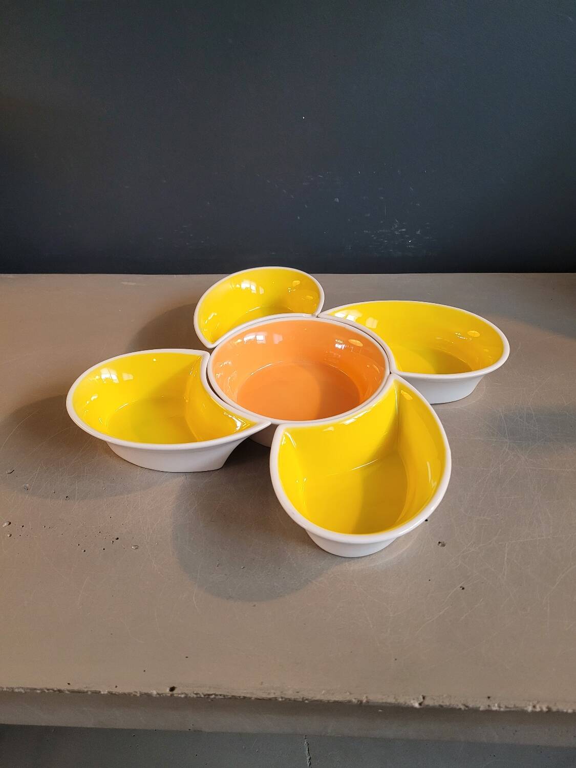 70s ceramic aperitif service