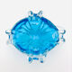 Bohémia Crystal Ashtray Josef Hospodka Blue Vintage 1960