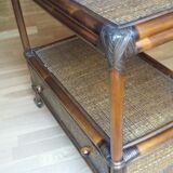 Bamboo and rattan rolling dessert