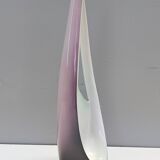 Purple, Pink and White Hand-Painted Ceramic Vase by Ariele, Turin, Italy