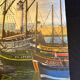 Fishing boats - painting on canvas board