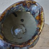 Ceramic pitcher in the shape of a coloquinte melo.