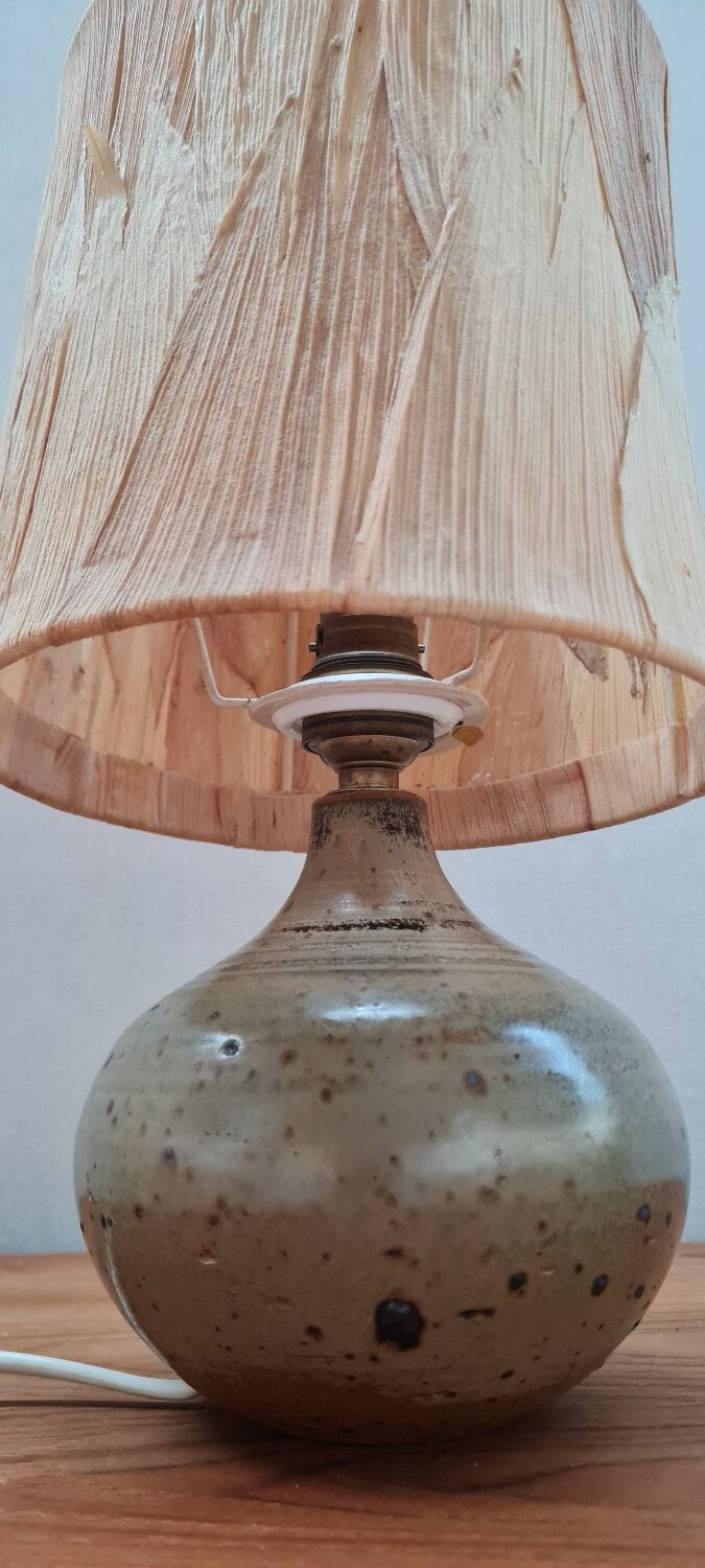 Table lamp in stoneware varnishes berengeville