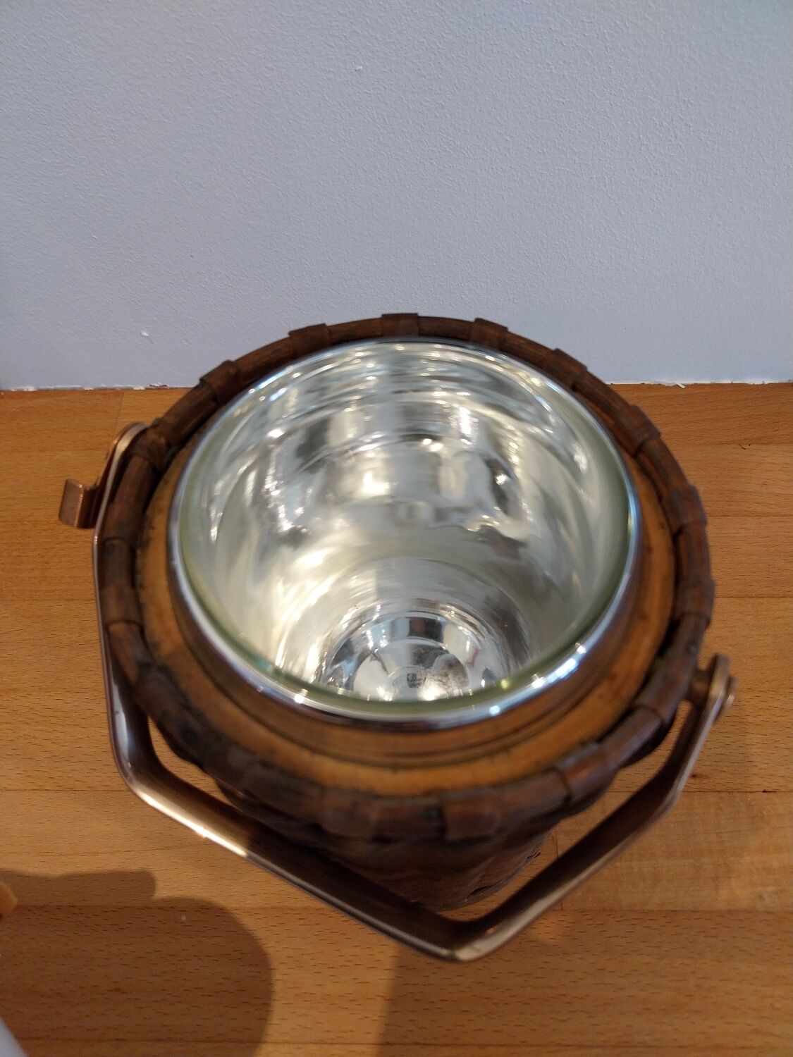 Copper wicker ice cube