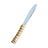 Bread knife with bamboo handle