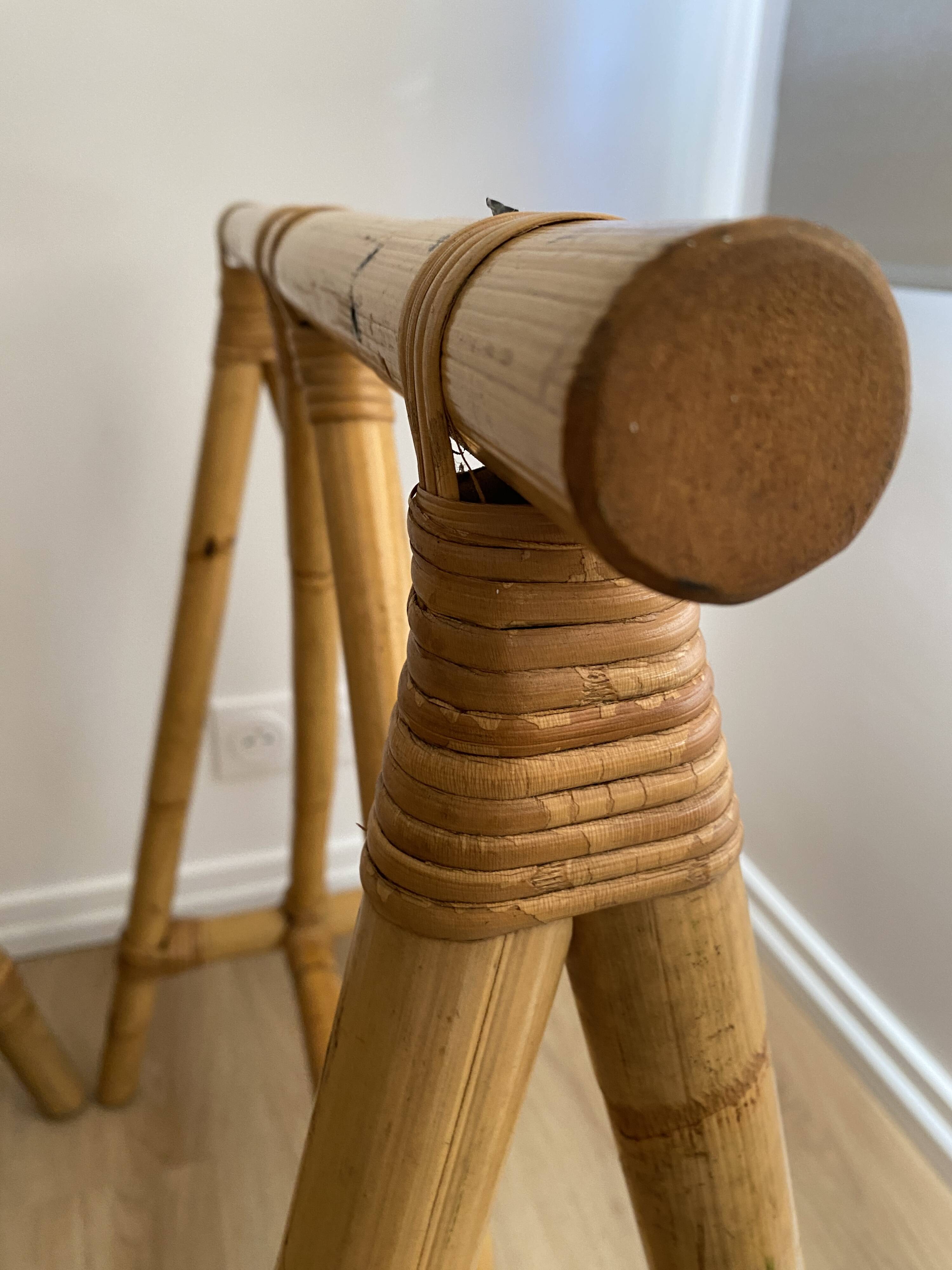 Vintage Bamboo trestles from the 60s/70s for desk, table, side table