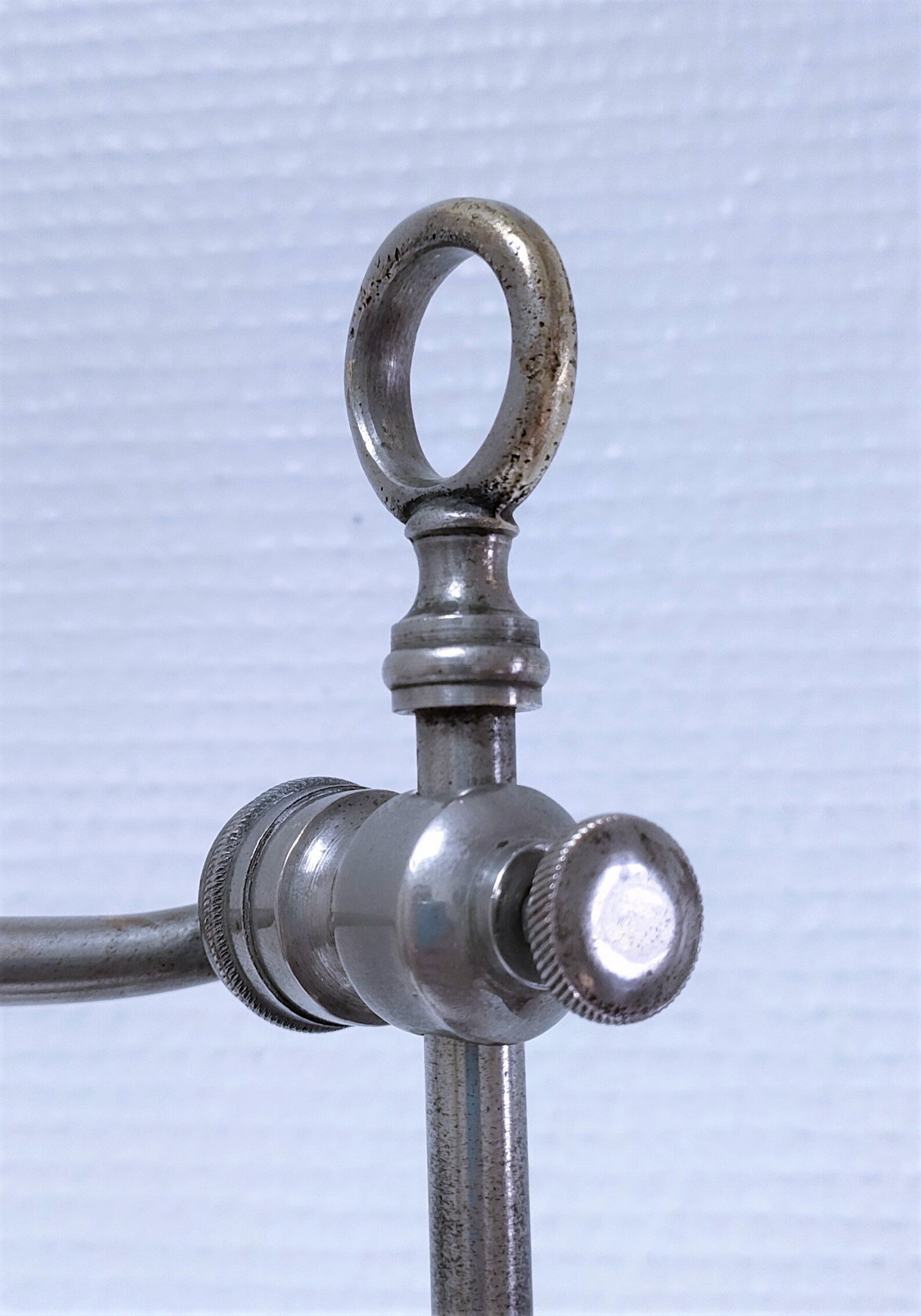 Art deco lamp silver and opaline brass