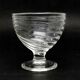 Modernist sugar bowl, transparent glass, Ząbkowice, Poland, 1970s