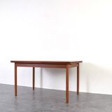 Mid-Century Danish Teak Extendable Dining Table, 1960s.
