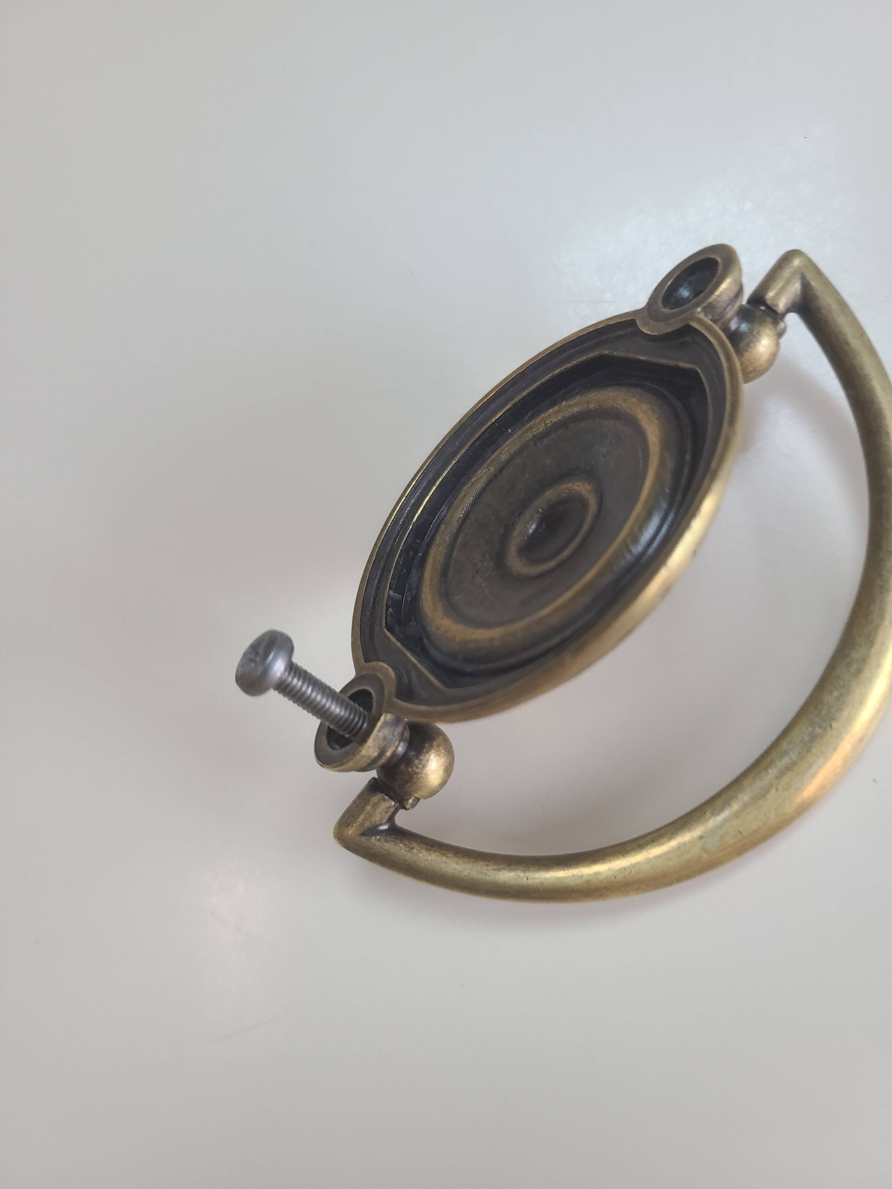 Brass furniture handles - a pair