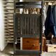 Black wooden folding chair