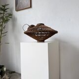 60s Ufo pendant light in Italian wicker